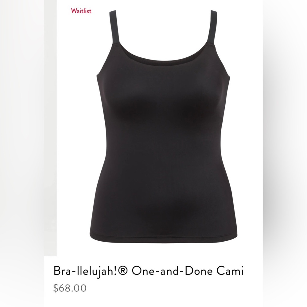 Spanx shape wear tank top with adjustable straps & built in bra